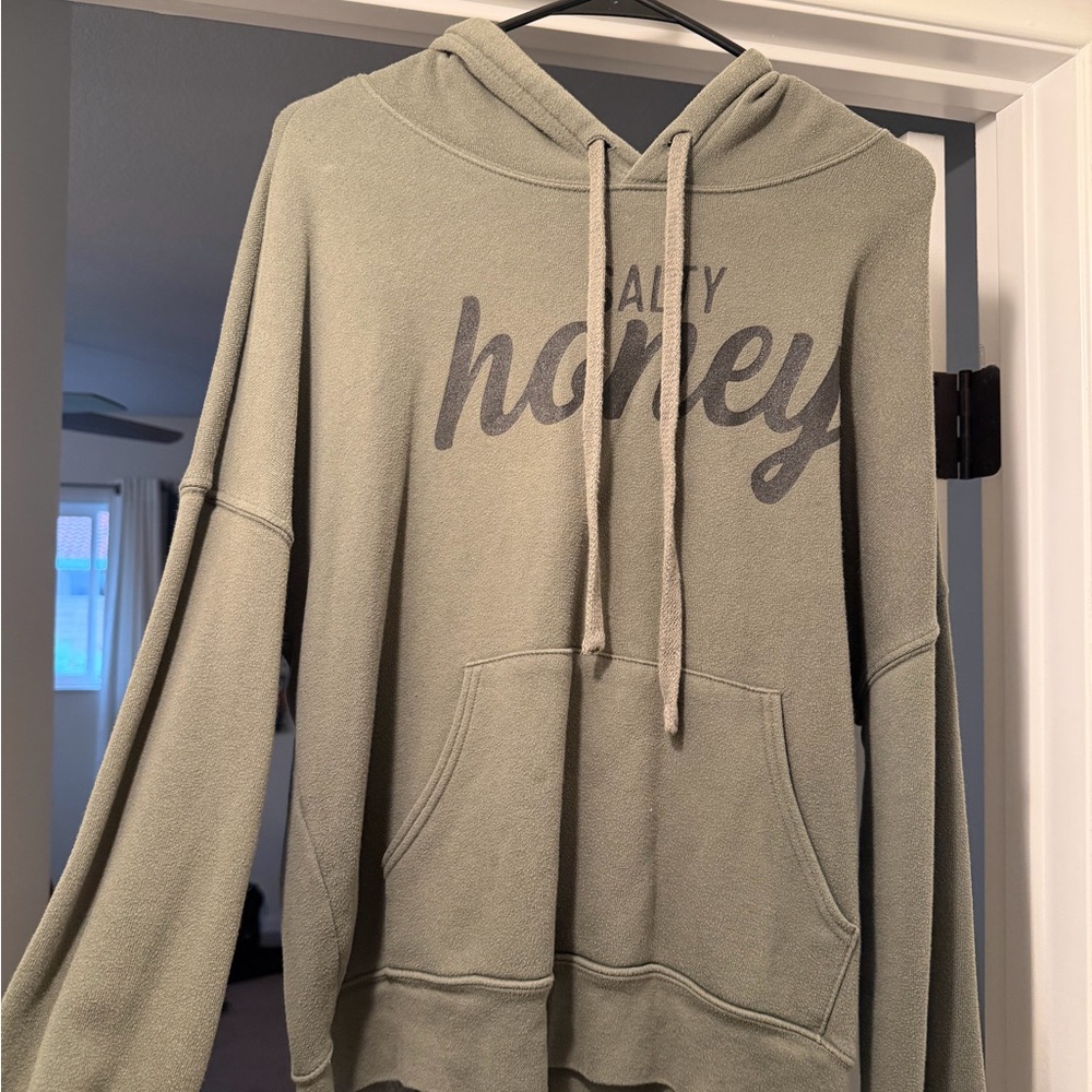Salty Honey Women's Green Hoodie